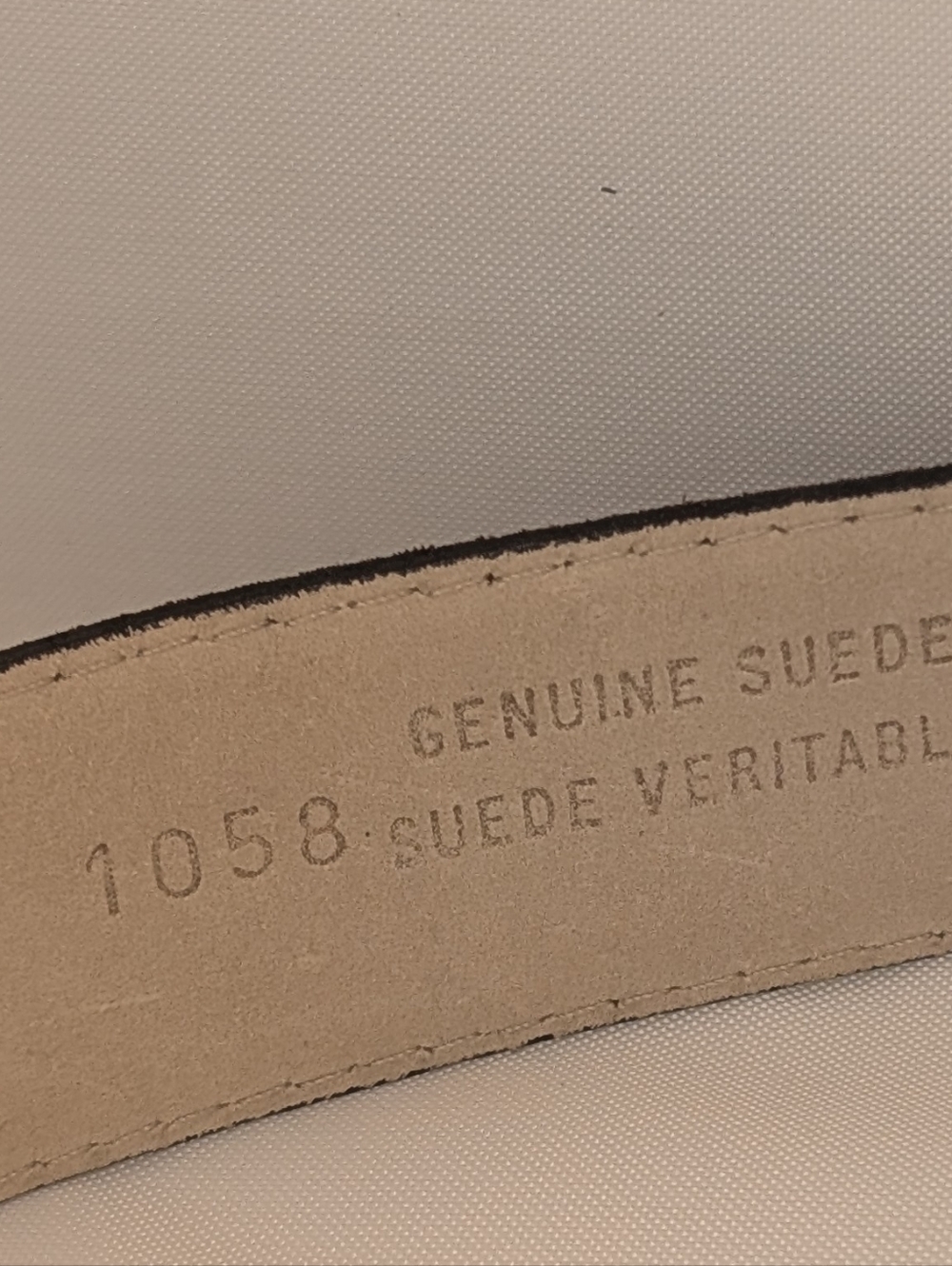 Danier Suede Belt with Brass Buckle - Picture 5 of 7
